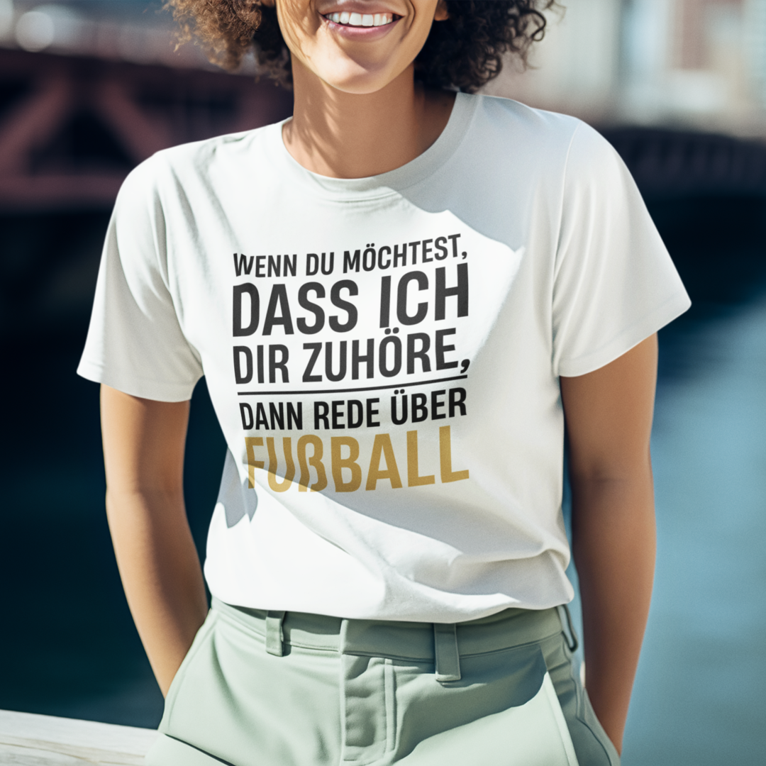 Zuhöre Fußball Shirt Damen